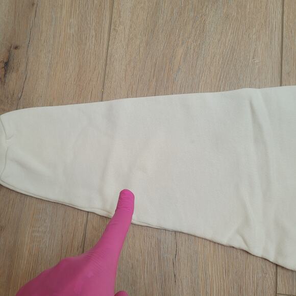 Hanes Sweatshirt XS VTG 80s USA Fabric Cropped S Fits Mens XS Womens S/M - Picture 3 of 7